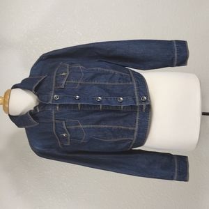 Tommy Hilfiger Womens Denim Cropped Jacket Size 18